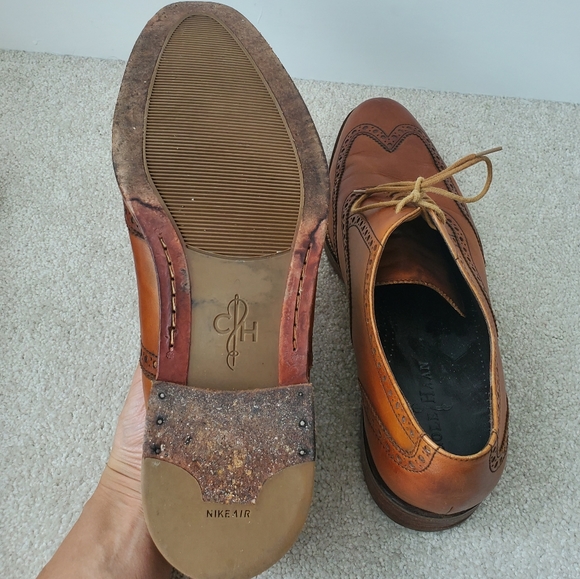 Cole Haan oxford Nike Air brown leather shoes - Picture 9 of 13